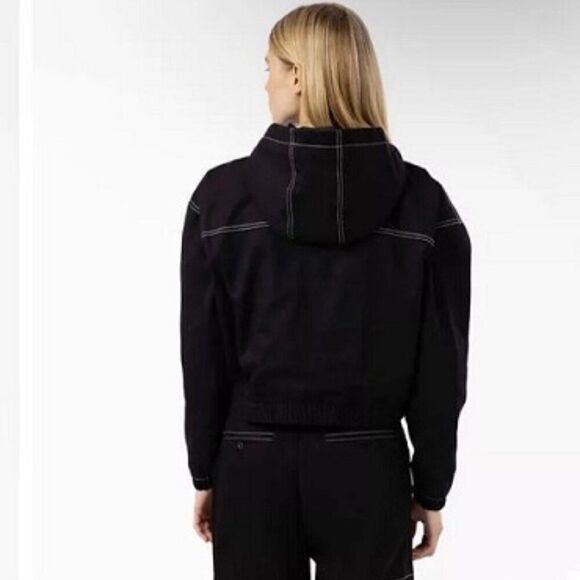 Dikies Sawyerville Jacket Full Zip-Up Hoodie FJR10BKX Women's Black Size Small - Picture 2 of 8